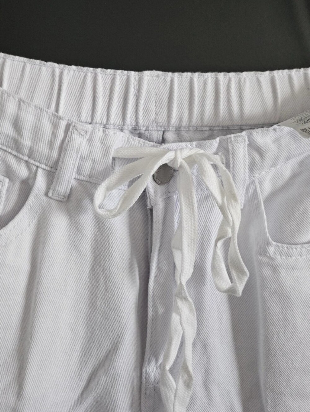Denim Drawstring Pant - Picture 3 of 7